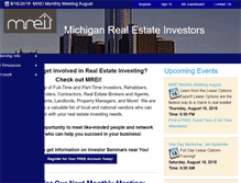 Tablet Screenshot of michiganrealestateinvestors.com